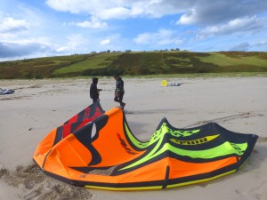 Kitesurfers at Melness