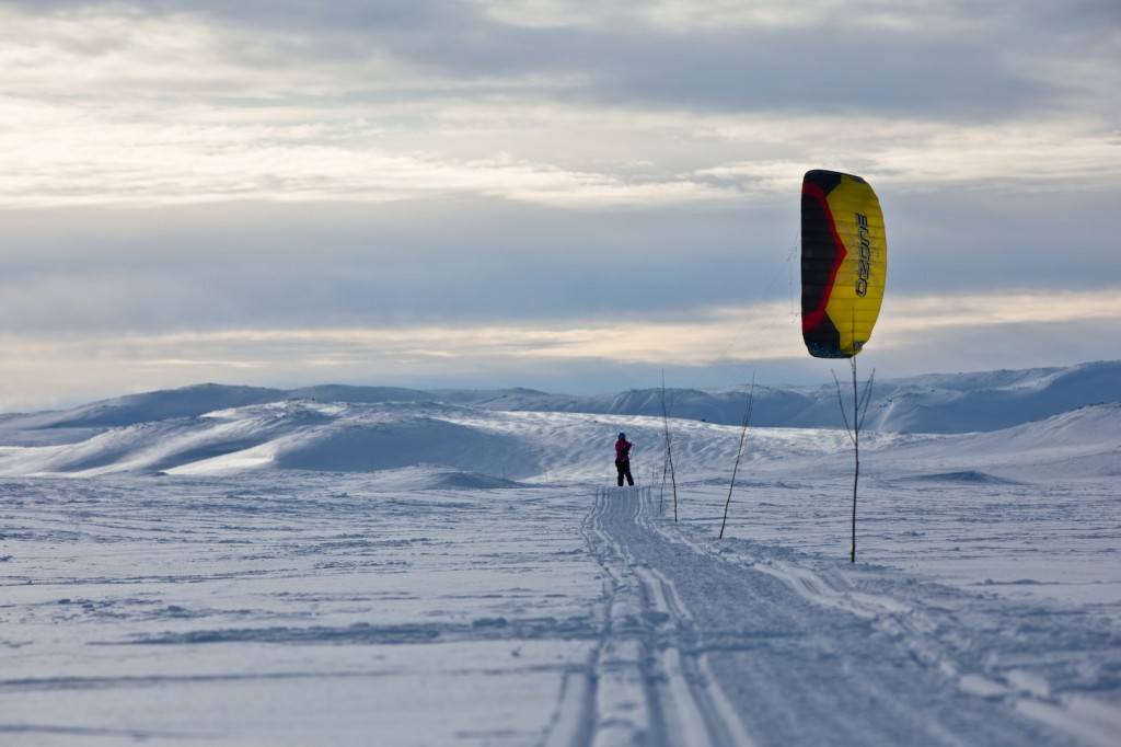 Snowkiting Solo